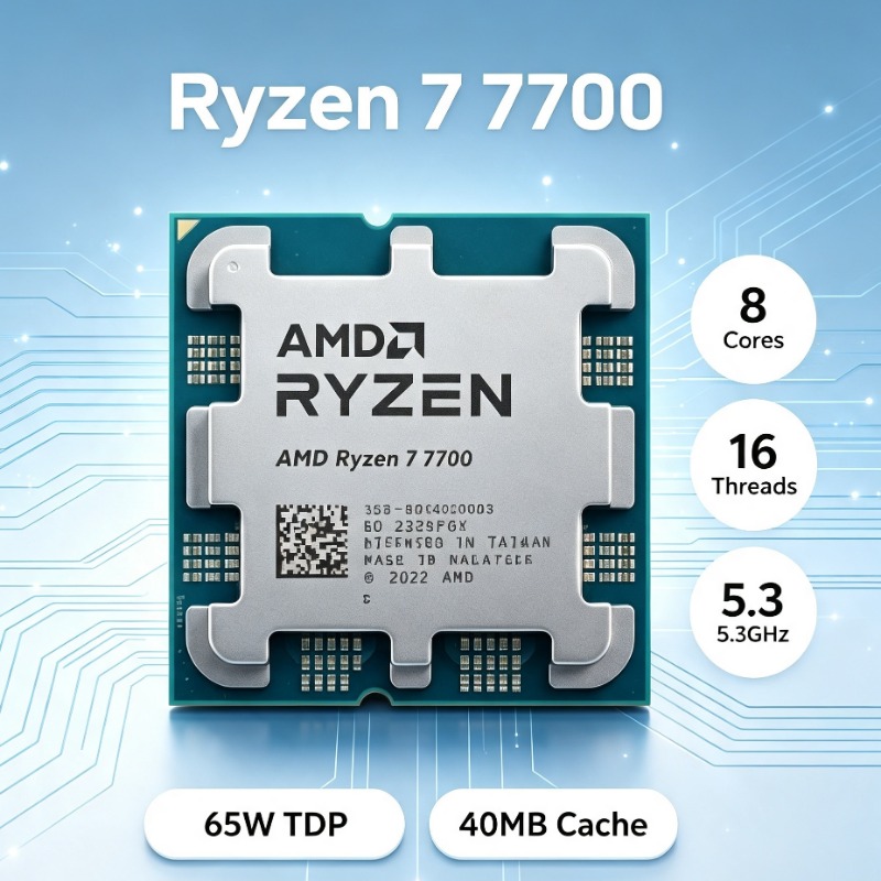 Pc Gaming Amd Ryzen 7 - AM5 Slot Gaming Desktop CPU AMD