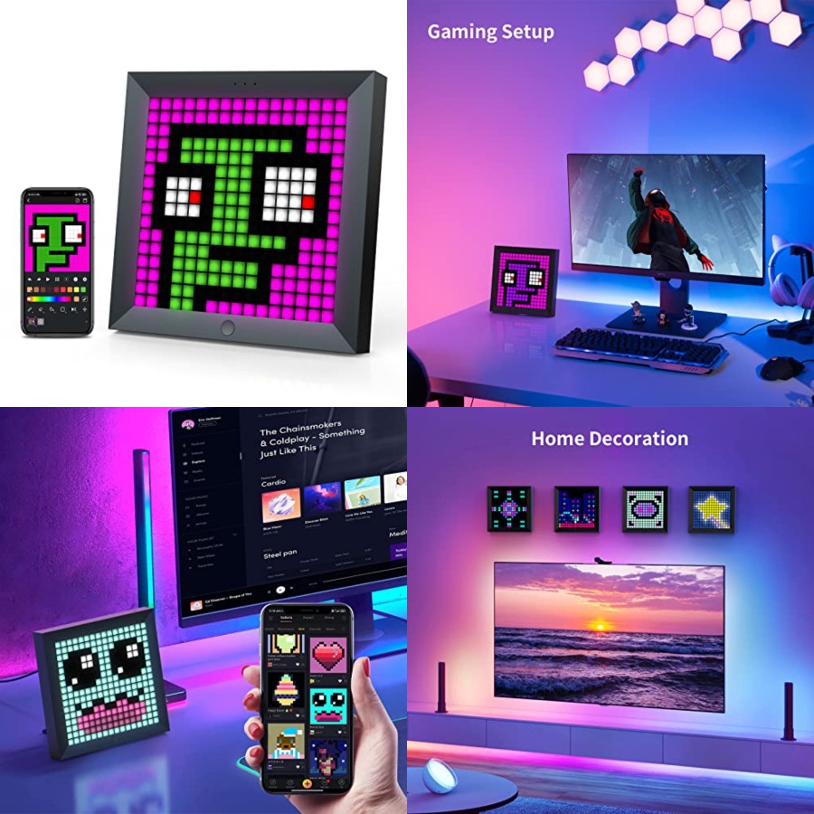 LED Light Pixel Display Panel  - Pc Gaming Desk recension och pris