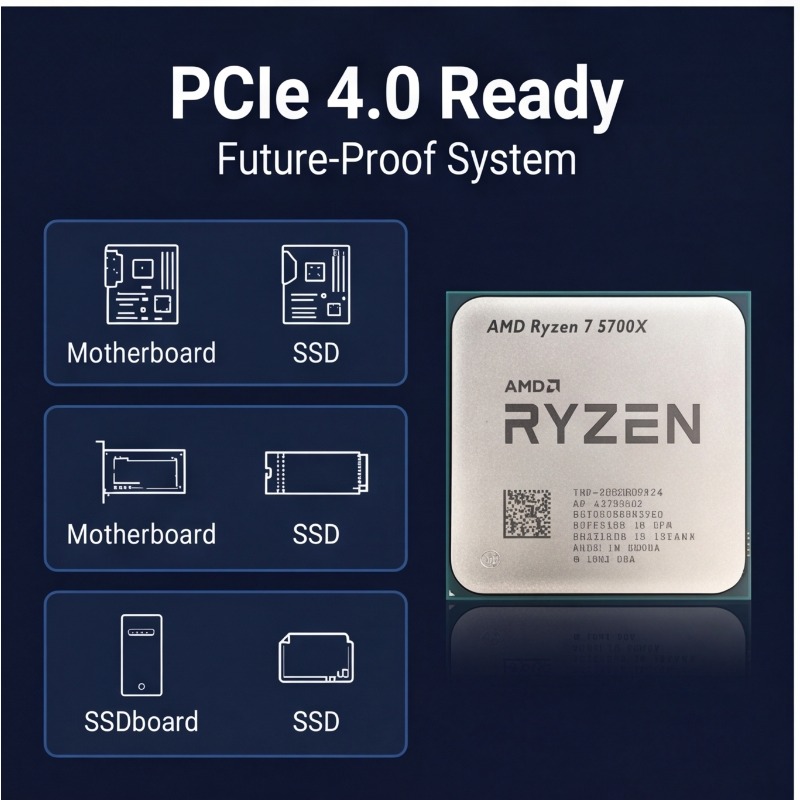 AMD Ryzen 7 5700X Processor Fo - Pc Gaming Amd Ryzen 7 recension och pris