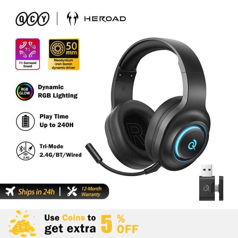 QCY Heroad V200 Gaming Headset - Pc Gaming Gigabyte recension och pris