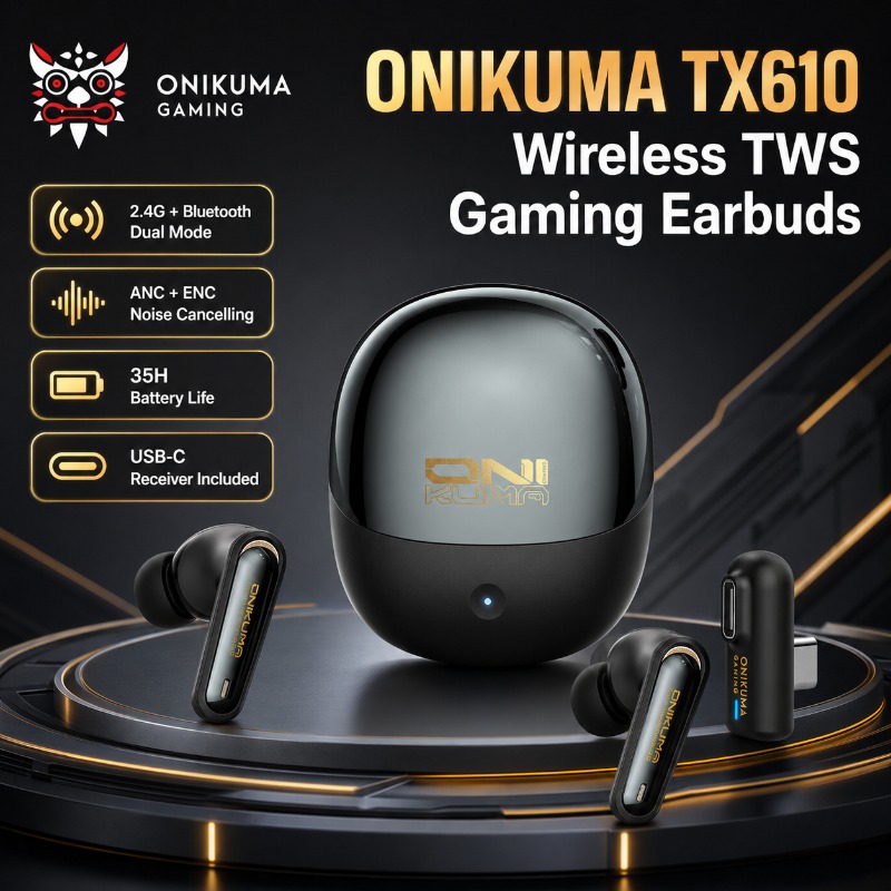 ONIKUMA TX610 Wireless Gaming  - Pc Gaming Gigabyte recension och pris