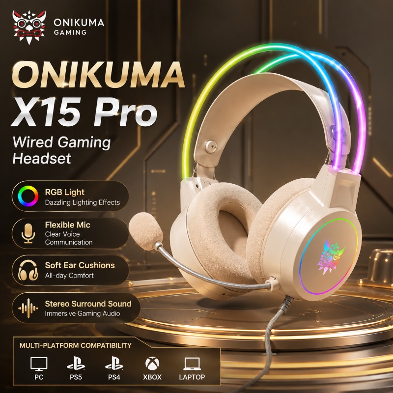 ONIKUMA X15 Pro Gaming Headset - Pc Gaming Vs Ps5 recension och pris