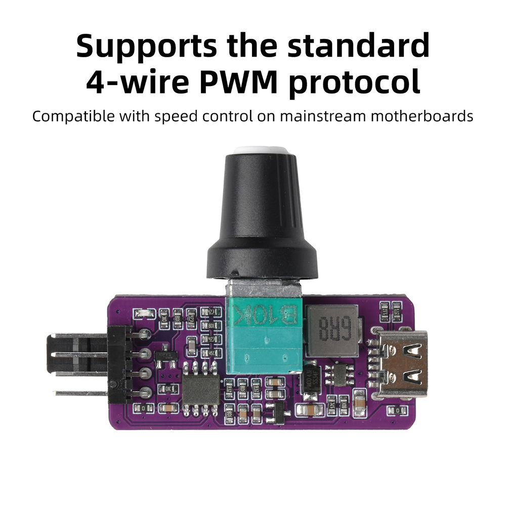 DC 12V PWM Speed Controller 4- - Pc Gaming Liquid Cooling recension och pris