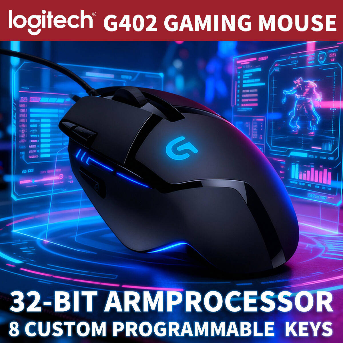 Logitech G402 Hyperion Fury Ga - Pc Gaming Entry Level recension och pris