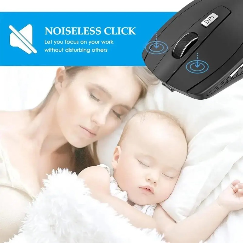 2.4G Bluetooth 5.2 Wireless Mo - Wireless Gaming Mouse recension och pris
