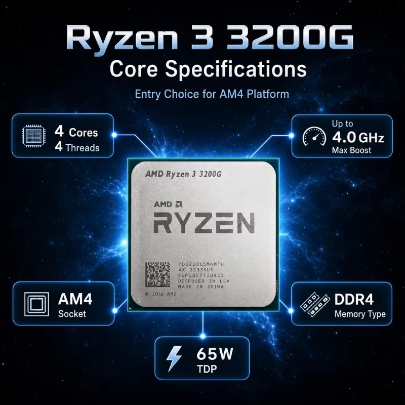 Entry Level Desktop APU 4 Core - Pc Gaming Entry Level recension och pris